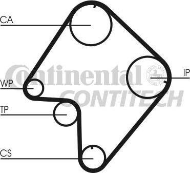 CONTINENTAL CTAM BR CT832 - Vaxt kəməri furqanavto.az