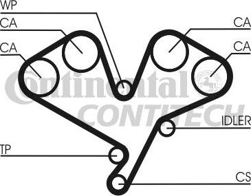 CONTINENTAL CTAM BR CT822 - Vaxt kəməri furqanavto.az