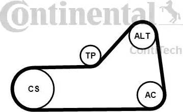 Continental 6PK1153K1 - V-yivli kəmər dəsti furqanavto.az