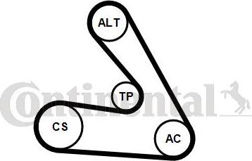 CONTITECH 6PK1270K1 - V-yivli kəmər dəsti furqanavto.az