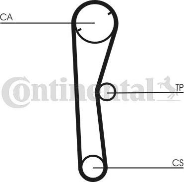 Contitech CT674 - Vaxt kəməri furqanavto.az