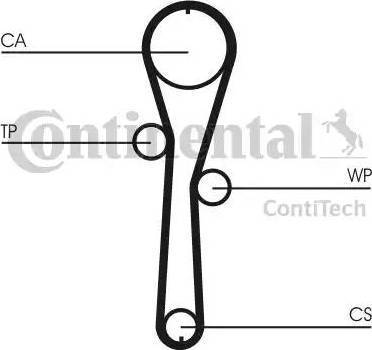 Continental CT1045WP1 - Vaxt kəməri dəsti furqanavto.az