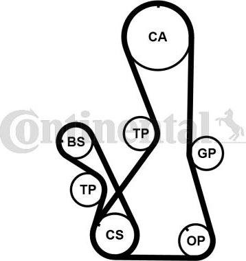Contitech CT1016K2PRO - Vaxt kəməri dəsti furqanavto.az