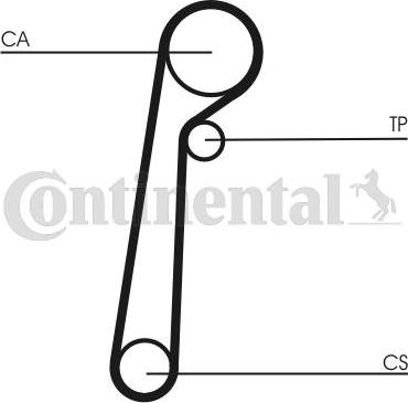 Contitech CT1156 - Vaxt kəməri furqanavto.az