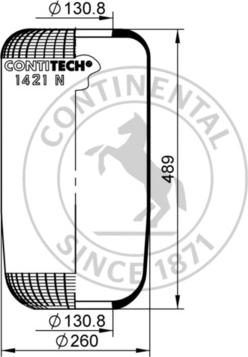 Contitech AIR Spring 1421 N - Körük, pnevmatik asqı furqanavto.az