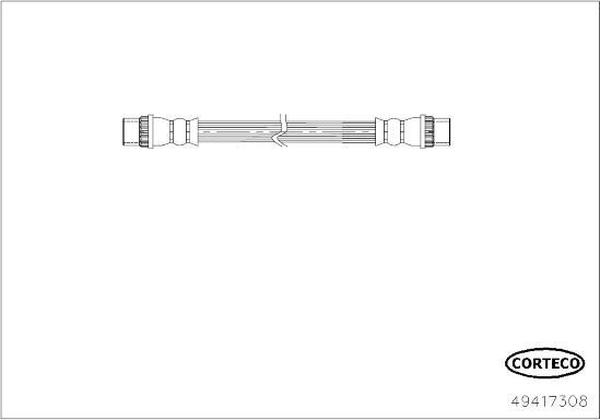 Corteco 49417308 - Əyləc şlanqı furqanavto.az