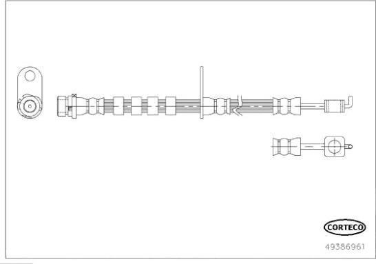 Corteco 49386961 - Əyləc şlanqı furqanavto.az