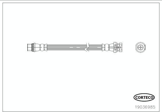 Corteco 19036985 - Əyləc şlanqı furqanavto.az