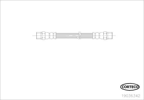 Corteco 19036342 - Əyləc şlanqı furqanavto.az