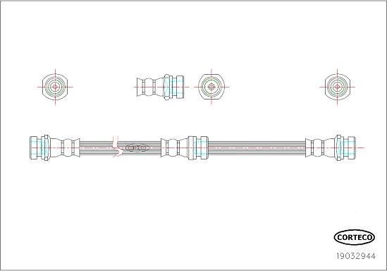 Corteco 19032944 - Əyləc şlanqı furqanavto.az