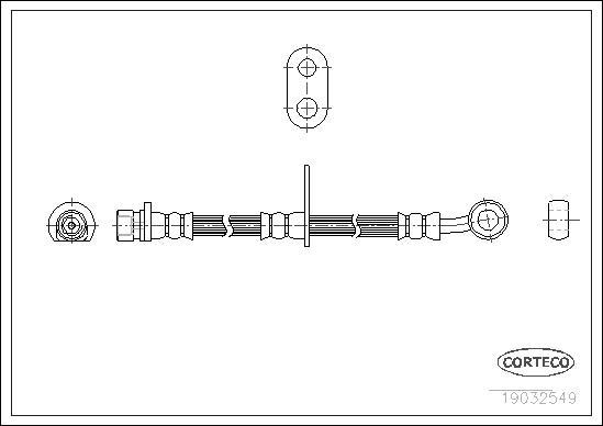 Corteco 19032549 - Əyləc şlanqı furqanavto.az