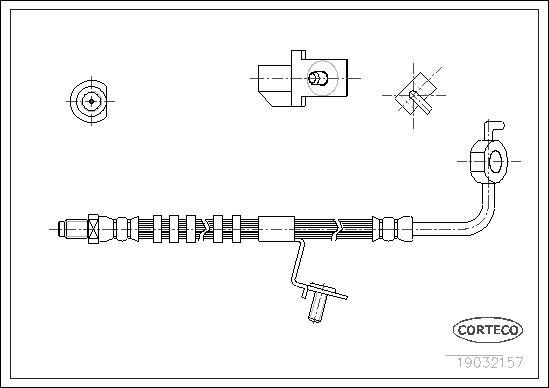 Corteco 19032157 - Əyləc şlanqı furqanavto.az