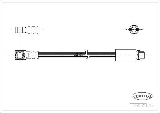 Corteco 19032175 - Əyləc şlanqı furqanavto.az