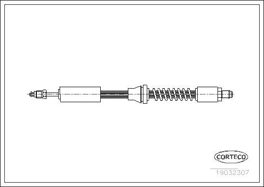 Corteco 19032307 - Əyləc şlanqı furqanavto.az
