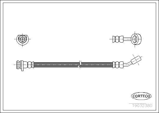 Corteco 19032380 - Əyləc şlanqı furqanavto.az