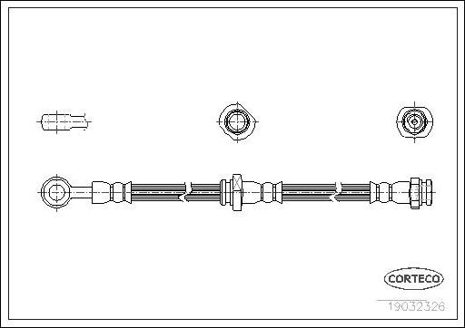 Corteco 19032326 - Əyləc şlanqı furqanavto.az