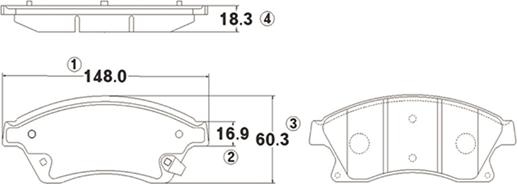 CTR GK0449 - Əyləc altlığı dəsti, əyləc diski furqanavto.az