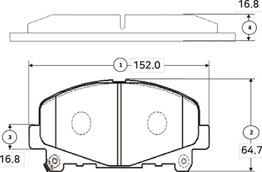 CTR GK0400 - Əyləc altlığı dəsti, əyləc diski furqanavto.az