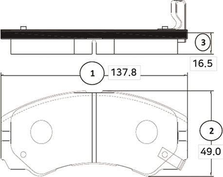 CTR GK0403 - Əyləc altlığı dəsti, əyləc diski furqanavto.az