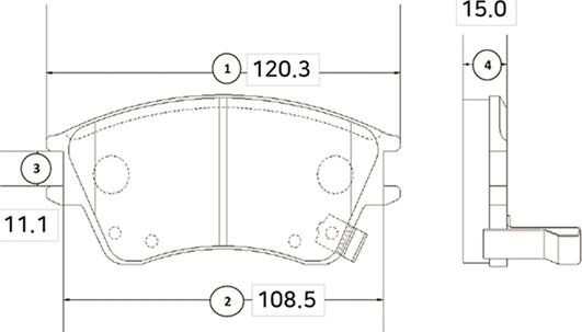 CTR GK0474 - Əyləc altlığı dəsti, əyləc diski furqanavto.az