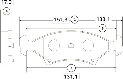 CTR GK0510 - Əyləc altlığı dəsti, əyləc diski furqanavto.az