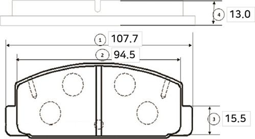 CTR GK0695 - Əyləc altlığı dəsti, əyləc diski furqanavto.az