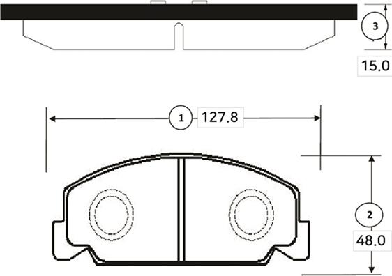 CTR GK0322 - Əyləc altlığı dəsti, əyləc diski furqanavto.az