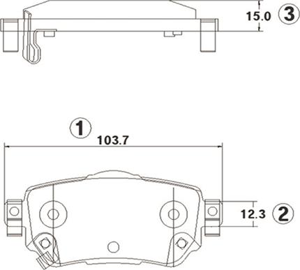 CTR GK1422 - Əyləc altlığı dəsti, əyləc diski furqanavto.az