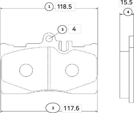 CTR GK1047 - Əyləc altlığı dəsti, əyləc diski furqanavto.az