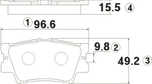 CTR GK1064 - Əyləc altlığı dəsti, əyləc diski furqanavto.az