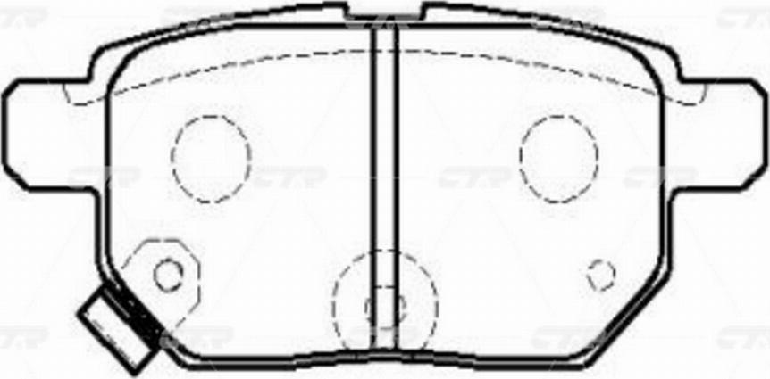 CTR GK1066P - Əyləc altlığı dəsti, əyləc diski furqanavto.az