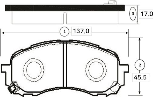 CTR GK1011 - Əyləc altlığı dəsti, əyləc diski furqanavto.az