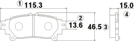 CTR GK1085 - Əyləc altlığı dəsti, əyləc diski furqanavto.az