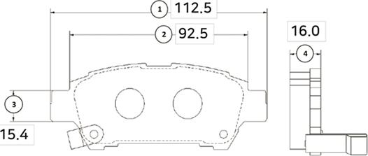 CTR GK1074 - Əyləc altlığı dəsti, əyləc diski furqanavto.az