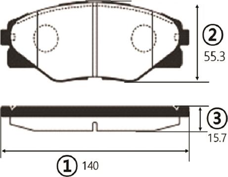 CTR GK1194 - Əyləc altlığı dəsti, əyləc diski furqanavto.az