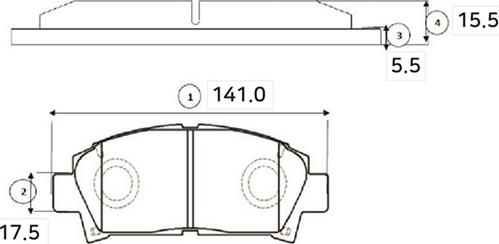 CTR GK1116 - Əyləc altlığı dəsti, əyləc diski furqanavto.az