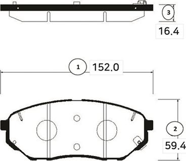 CTR GK1351 - Əyləc altlığı dəsti, əyləc diski furqanavto.az