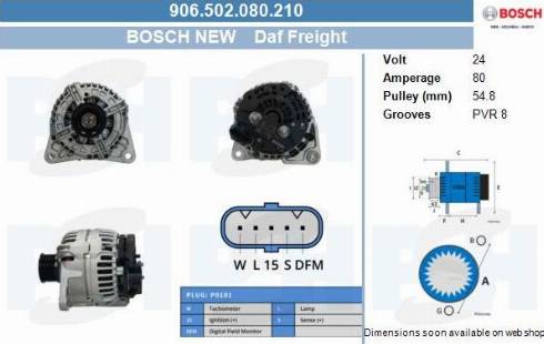 PSH 906.502.080.210 - Alternator furqanavto.az