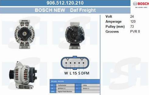 PSH 906.512.120.210 - Alternator furqanavto.az