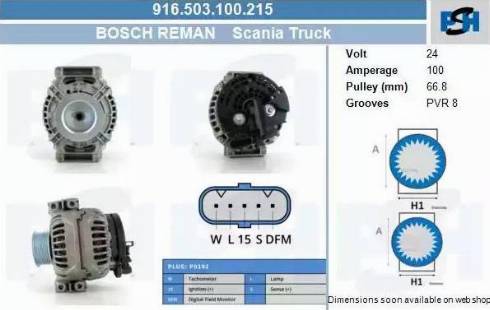 PSH 916.503.100.215 - Alternator furqanavto.az