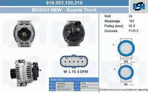 PSH 916.503.100.210 - Alternator furqanavto.az