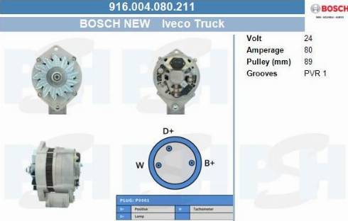 PSH 916.004.080.211 - Alternator furqanavto.az