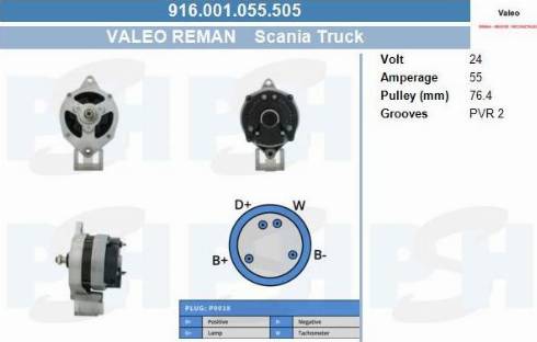 PSH 916.001.055.505 - Alternator furqanavto.az