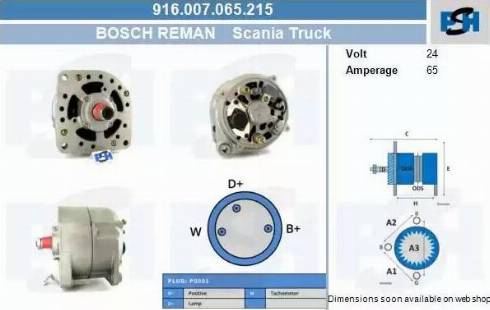 PSH 916.007.065.215 - Alternator furqanavto.az