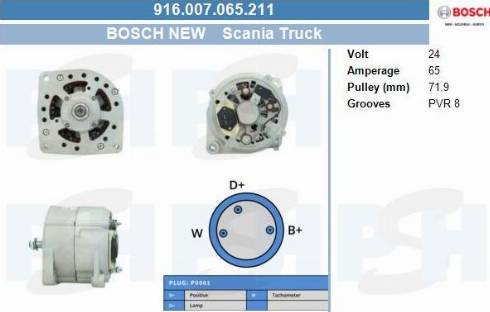 PSH 916.007.065.211 - Alternator furqanavto.az