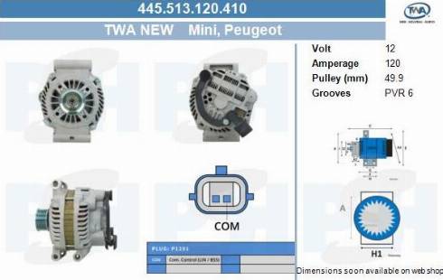 PSH 445.513.120.410 - Alternator furqanavto.az