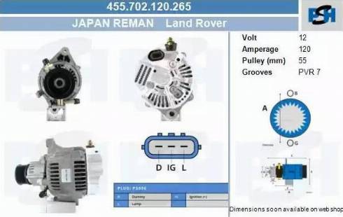 PSH 455.702.120.265 - Alternator furqanavto.az