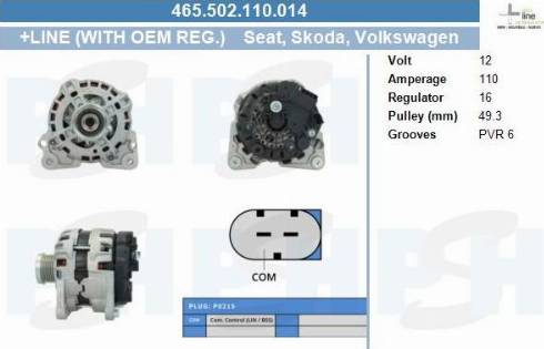 PSH 465.502.110.014 - Alternator furqanavto.az