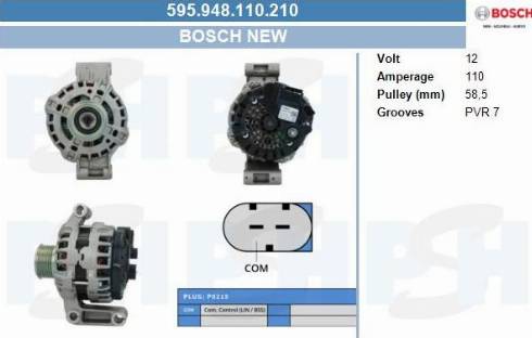 PSH 595.948.110.210 - Alternator furqanavto.az