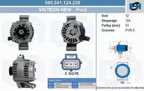 PSH 595.541.124.230 - Alternator furqanavto.az